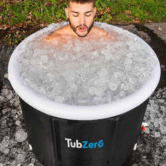 TubZero 2.5ft Tall Inflatable Ice Plunge Tub Simple Exclusive 