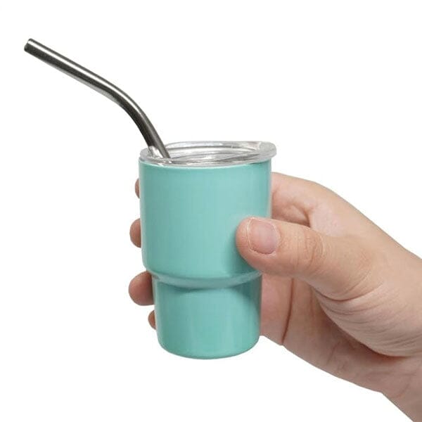 HydriEase Mini 3oz Vacuum Insulated Tumbler Shot Glass Cups With Straws (4pk) Preorder Showcase 