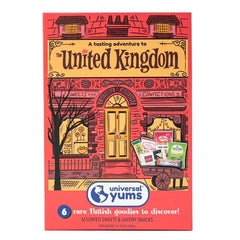 Universal Yums Mystery Snack Box: United Kingdom Candy Shoppe (6 Pieces) Simple Universal Yums 