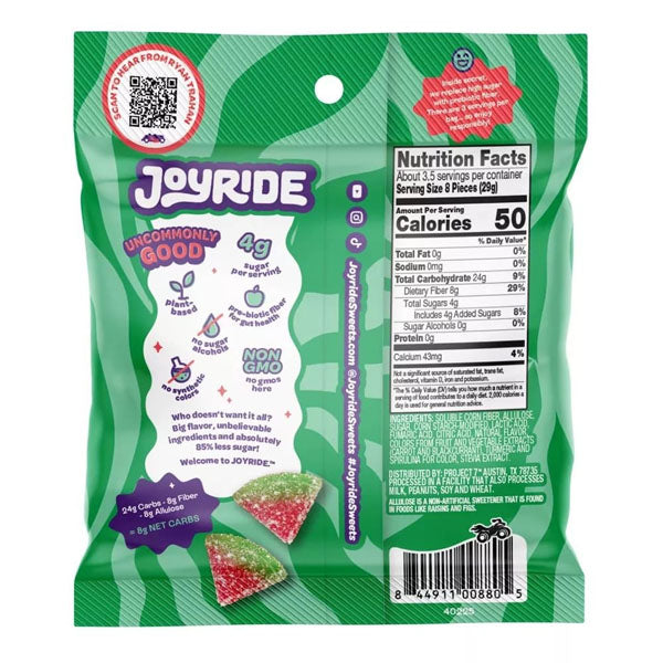 JOYRIDE Uncommon Candy Sour Watermelon Gummy Wedges (99g)