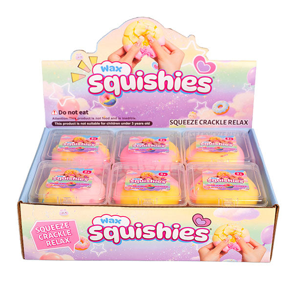 Wax Squishies® Donut Wax Crackle Fidget Clay Toy (1pc) Simple Exclusive 