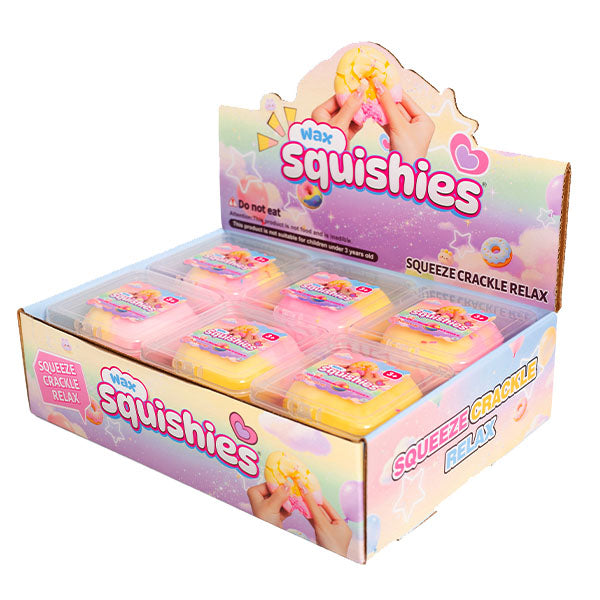Wax Squishies® Donut Wax Crackle Fidget Clay Toy (1pc) Simple Exclusive 