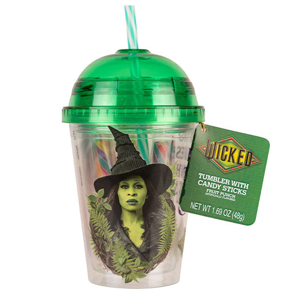 Wicked "Two Halves Heart" Mini Dome Tumbler Filled w/ Candy Sticks (48g)