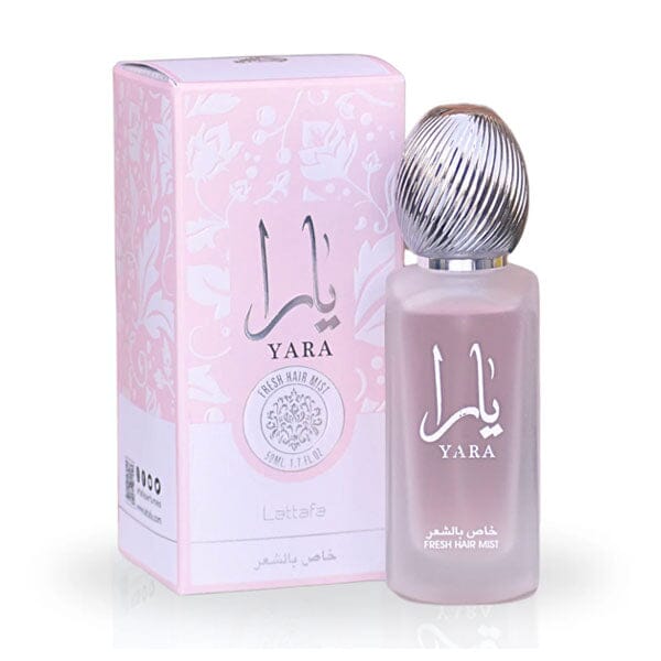 Yara Fresh Hair Mist by Lattafa Perfumes Femme Fragrance Spray (50mL) Simple Showcase 