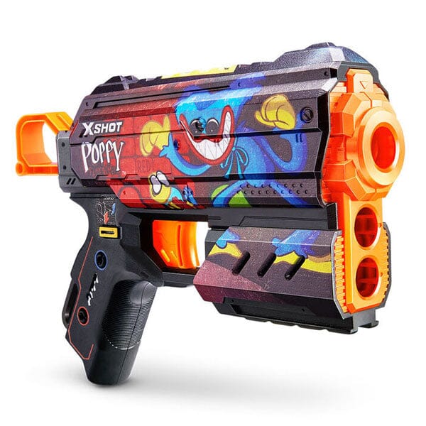 ZURU™ XSHOT Skins Flux Blaster: Poppy Playtime Edition (Includes 8 Darts) Mystery Skin Ships Assorted Simple Showcase 