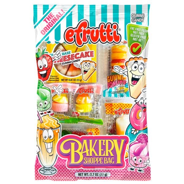 efrutti Gummy Candy Bags (12pc) | Multiple Styles Simple Showcase Bakery Shoppe Bag 