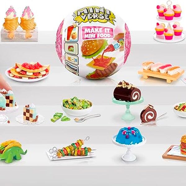 MGA's Miniverse - Make It Mini Food Diner Series 3 Mini Collectibles, Resin Play, Replica Food