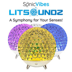 LitSoundz: Crystal Ball Bluetooth Speaker | Rechargeable Simple Showcase 