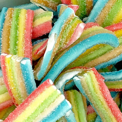 FreezYums! Freeze-Dried Rainbow Sour Strips Candy (200g) Simple Showcase 