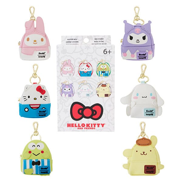 Loungefly Hello Kitty 50th Classic Mystery Box Mini Backpack Keychains | Pre-Order Preorder Showcase 