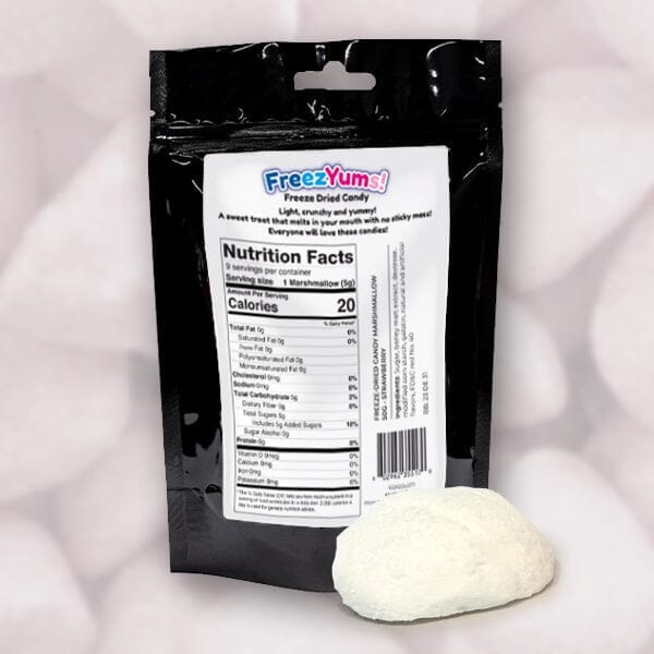 FreezYums! Freeze-Dried Marshmallows (50g) | Multiple Flavors Simple Showcase Candy Apple 