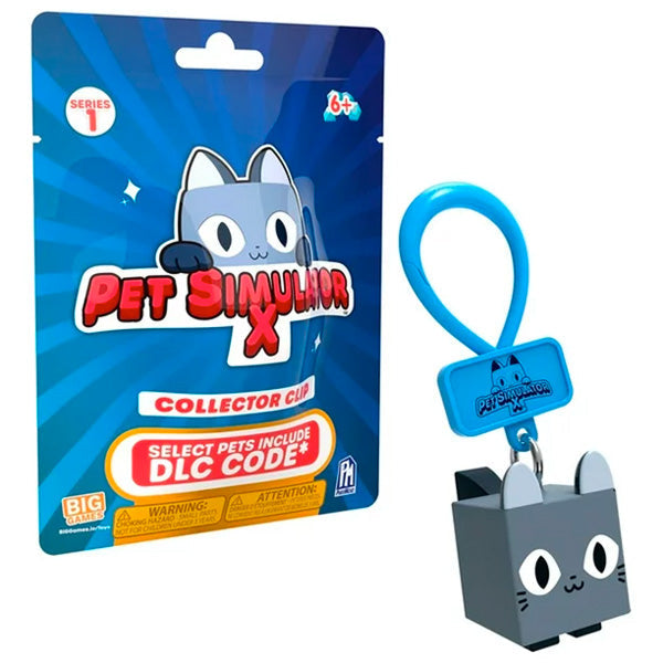 Pet Simulator X Mystery Figure Hangers / Factory Sealed Box Of 24 Packs -  with Possible DLC Codes Included.