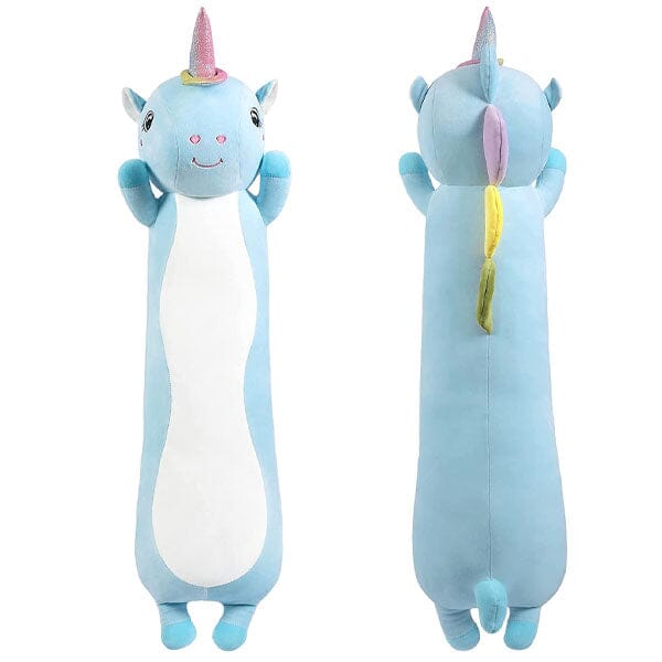 Plush Body Pillow Toy Styles (3FT Long!) | Blue Unicorn | Ships Early May Preorder Showcase 