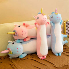 Plush Body Pillow Toy Styles (3FT Long!) | Blue Unicorn | Ships Early May Preorder Showcase 