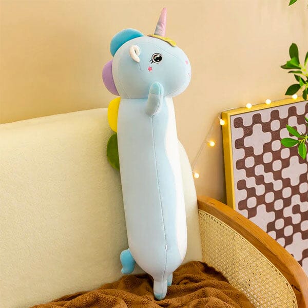 Plush Body Pillow Toy Styles (3FT Long!) | Blue Unicorn | Ships Early May Preorder Showcase 