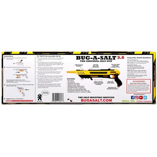 BUG-A-SALT® 3.0 Black Fly Edition | Salt Ammo Bug-Killing Pump Gun Simple Showcase 