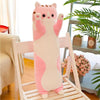 Long Animal Plush Toy Styles (3FT Long!) | Pink Tabby Cat