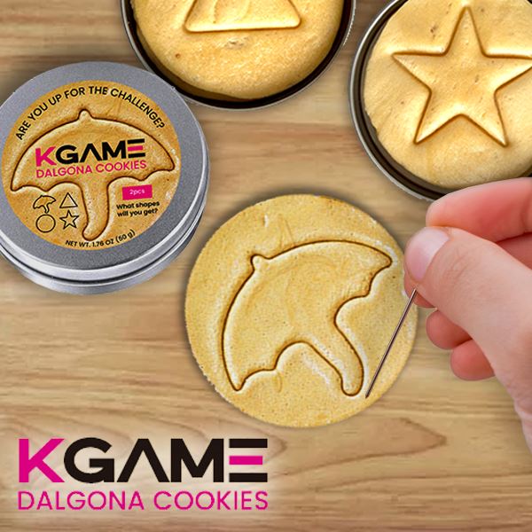 KGAME Dalgona Cookie Tin (2 Cookies) | #DalgonaChallenge | Ships Nov | B3G1 FREE Simple Showcase 