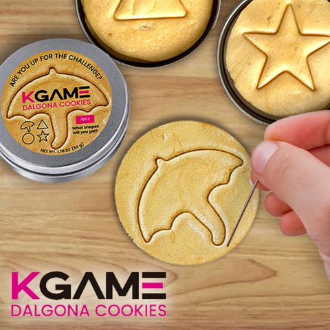 KGAME Dalgona Cookie Tin (2 Cookies) #DalgonaChallenge Ships Mid-December