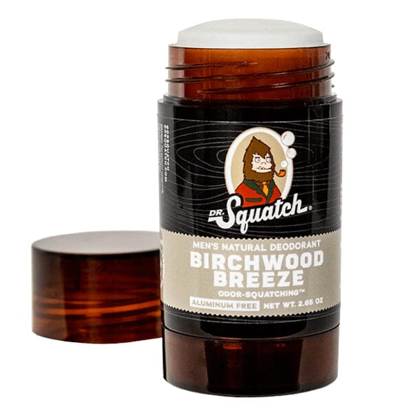 Dr. Squatch® All-Natural Deodorant For Men | Multiple Scents Simple Showcase NEW! Birchwood Breeze 