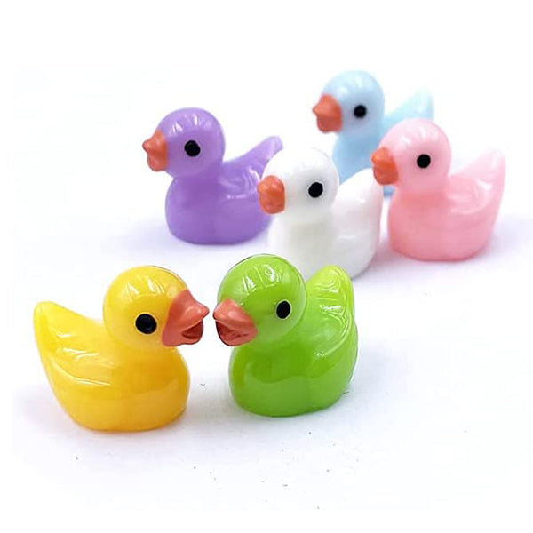 100/200 Pieces Mini Rubber Ducks Miniature Resin Ducks Yellow Tiny Duckies  . T8B5