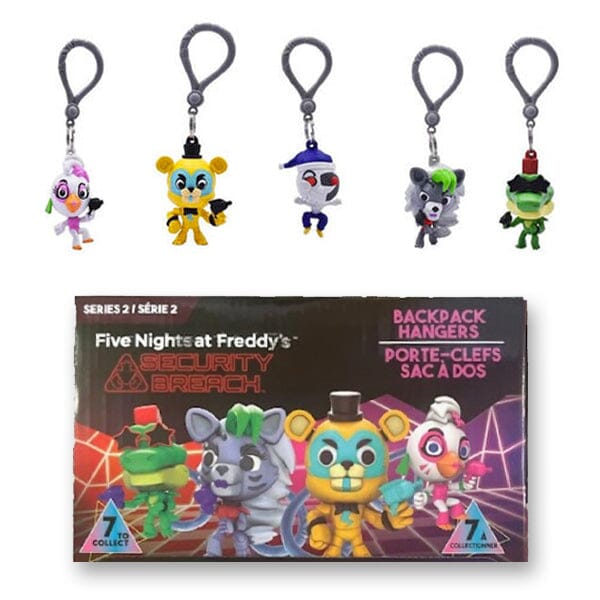 3D FNAF: Security Breach Series 2 Collectible Clip Hanger Blind Bags (1pc) Simple Showcase 