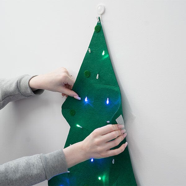 The FunkyFir Tree | 63" Pre-Lit LED Felt Christmas Tree Wall Decal (Includes Ornaments!) | Pre-Order Preorder Showcase 