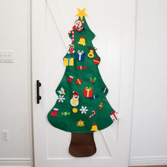 The FunkyFir Tree | 63" Pre-Lit LED Felt Christmas Tree Wall Hanger (Includes Ornaments!) | Pre-Order Preorder Showcase 