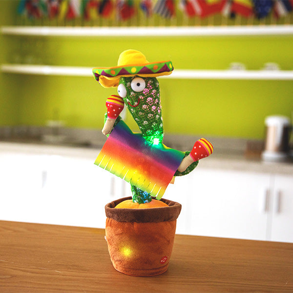 Cactus Alive #DancingCactus, w/ Sombrero & Cha-Chas