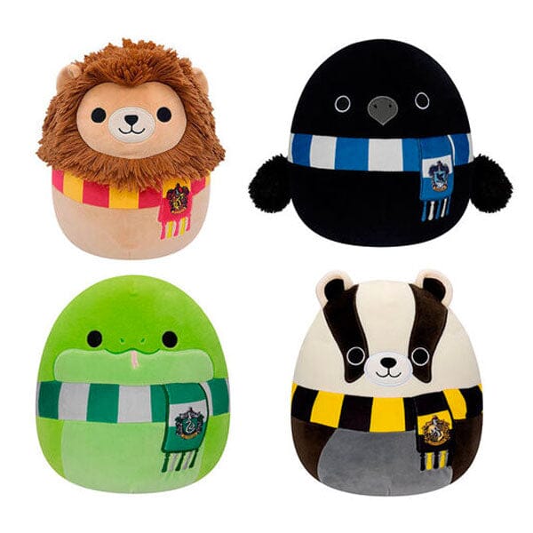 Squishmallows Harry Potter 8” Lot Of 4 Slytherin,Ravenclaw,Hufflepuff,Gryffindor