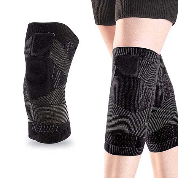 Quantum™ KNEEVive Pro (2pk) | Knee Support Sleeves w/ Elastic Straps Simple Showcase 