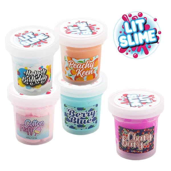 LIT Slime (7.1oz) Novelty Fidget Putty | Multiple Styles Simple Showcase 