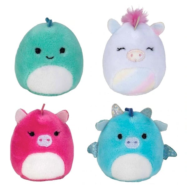 Squishville Mini-Squishmallow 4-Pack | Characters Ship Assorted Simple Showcase 