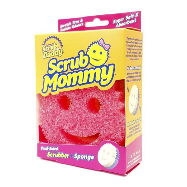 Scrub Daddy Dual Sided Sponge and Scrubber - Scrub Mommy - Scratch Free  Sponge for Dishes and Home, Soft in Warm Water, Firm in Cold, Odor  Resistant