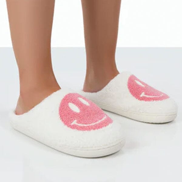 Smiley Face Plush Slippers for Indoors & Outdoors (Multiple Sizes) Preorder Showcase 