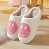 Smiley Face Plush Slippers for Indoors & Outdoors (Multiple Sizes)
