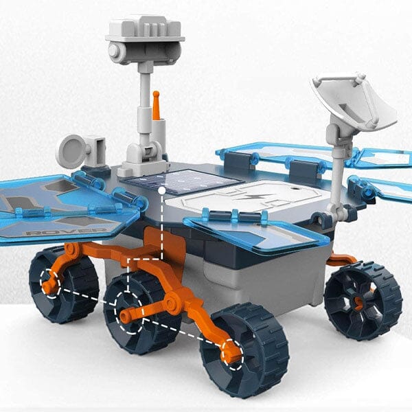 SolarRovix (46pc) | DIY Solar Mars Rover Robot Building Kit Simple Showcase 