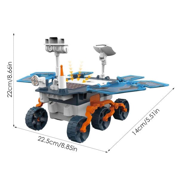 SolarRovix (46pc) | DIY Solar Mars Rover Robot Building Kit Simple Showcase 