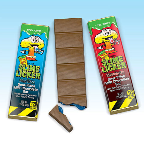 Toxic Waste Slime Licker Sour-Filled Milk Chocolate Bars (50g) Multiple Flavors