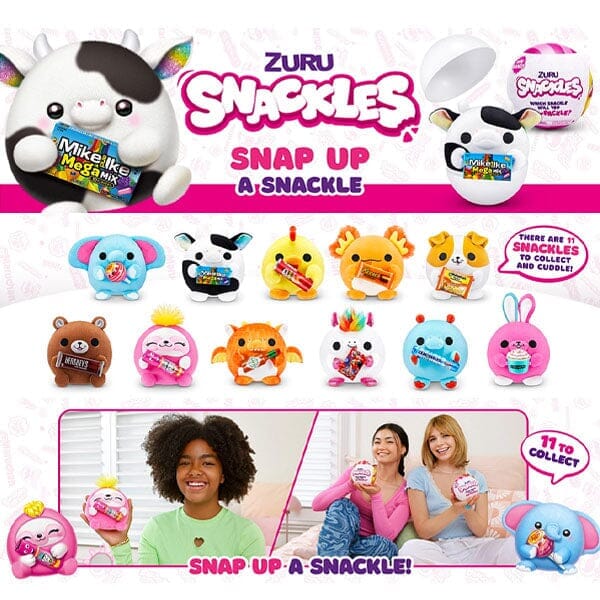 Snackles Series 2 Plush Toy (3+ Yrs), Zuru Snackles