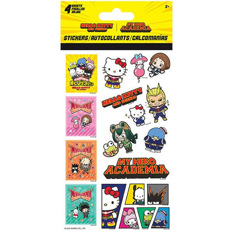 My Hero Academia x Hello Kitty Sticker Pack (4 Sheets)
