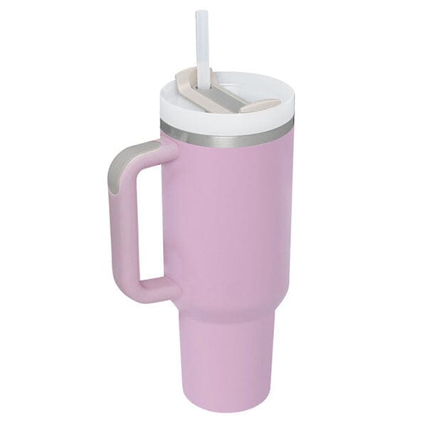 HydriEase 40oz Vacuum Insulated Tumbler Cup With Handle & Straw (NEW Colors!) Preorder Showcase Lilac (Pre-Order: Ships April) 